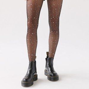 NWT Urban Outfitters Star Sparkle Tights M/L
